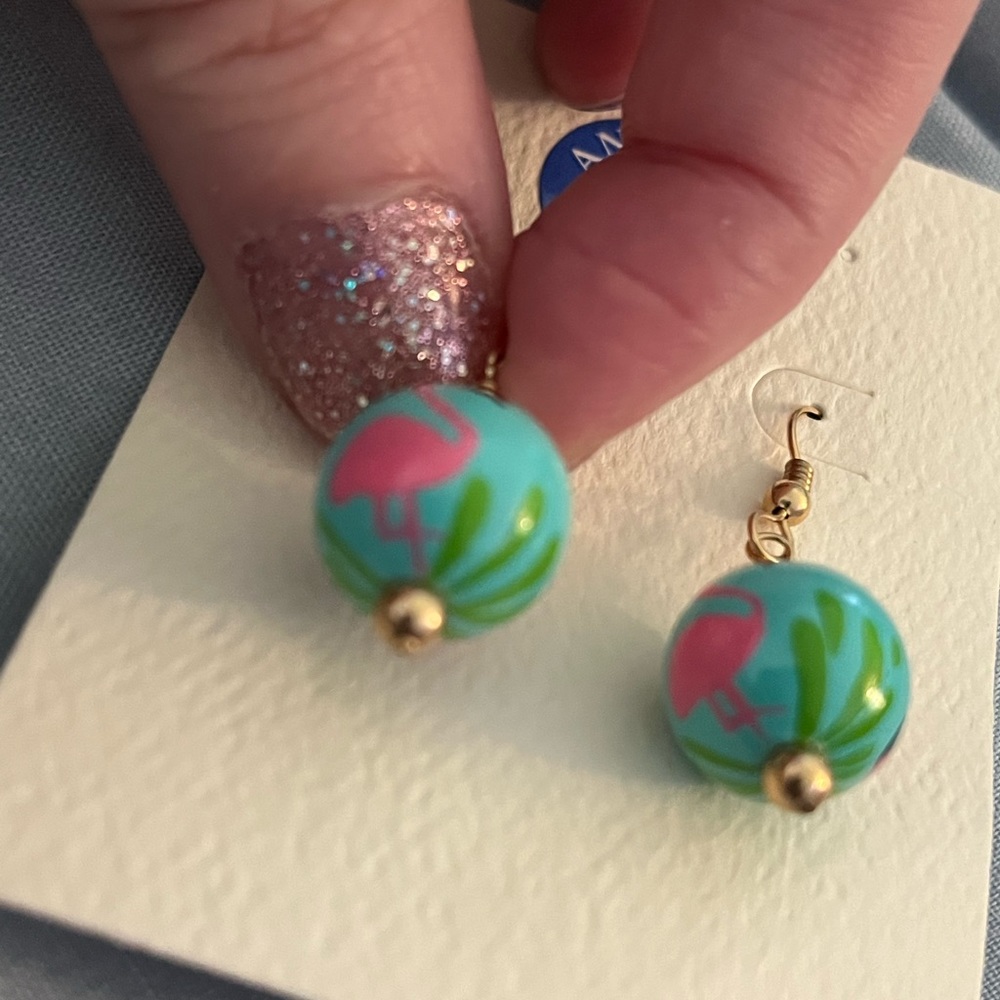 Angela Moore Flamingo Earrings - Picture 8 of 12